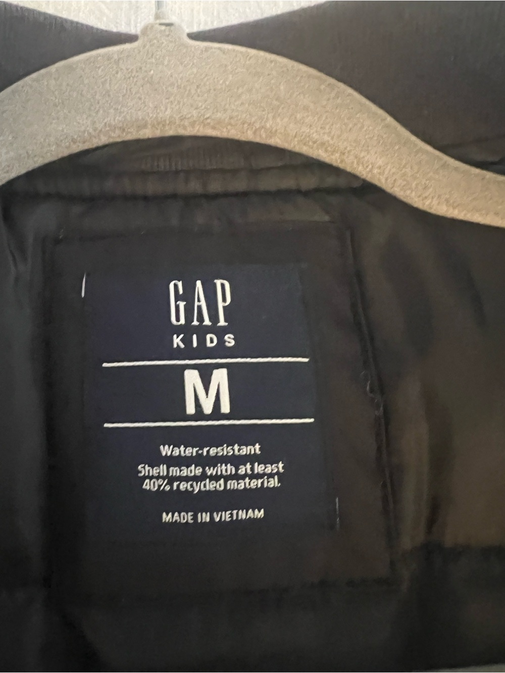 GAP Kids/ Med 8-9/ Black Bomber Jacket - Classic midweight coat - Picture 3 of 5